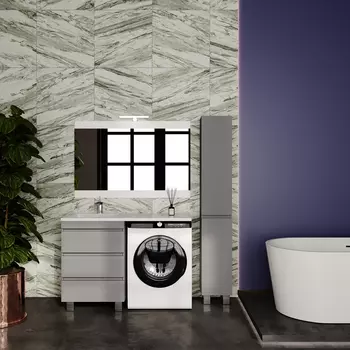 Мебель для ванной комнаты Style Line El Fante 120 см напольная, серая