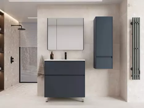 Мебель для ванной комнаты Style Line Лима 100 см напольная, графит