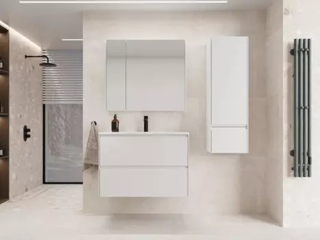 Мебель для ванной комнаты Style Line Лима 100 см подвесная, белая