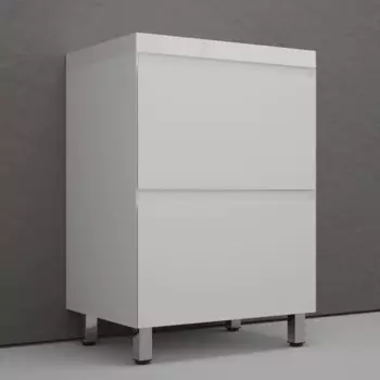 Мебель для ванной комнаты Style Line Манхэттен 60 см белая матовая, напольная