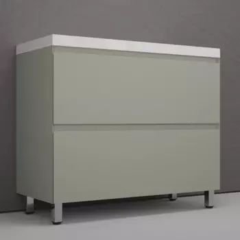 Мебель для ванной комнаты Style Line Манхэттен 100 см олива, напольная