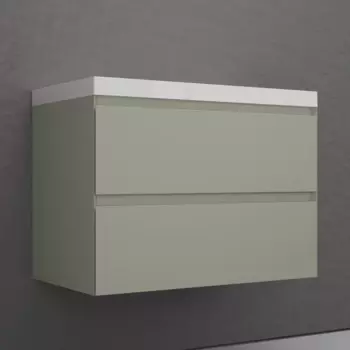 Мебель для ванной комнаты Style Line Манхэттен 80 см олива, подвесная