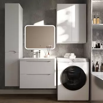 Мебель для ванной комнаты Style Line Марелла 70 см Люкс антискрейтч белый матовый, подвесная