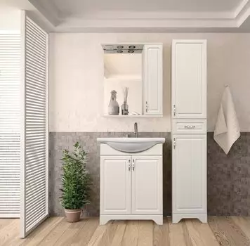 Мебель для ванной комнаты Style Line Олеандр-2 56 см напольная, белая