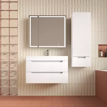 Мебель для ванной комнаты Style Line Остин 80 см подвесная, белая