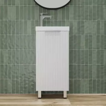 Мебель для ванной комнаты Style Line Соло 40 см напольная, белая софт