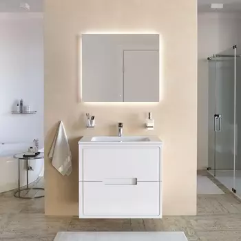 Мебель для ванной комнаты Taliente Olejio 97 см подвесная, подвесная, белая