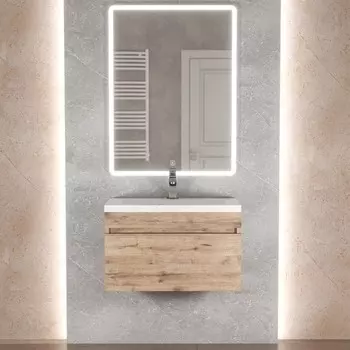 Мебель для ванной комнаты Uperwood Eva 60 см подвесная, выдвижной ящик, крафт табачный