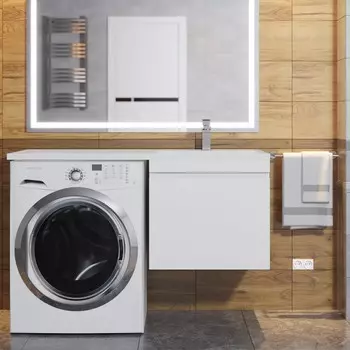 Мебель для ванной комнаты Uperwood Magenta 110 см подвесная, выдвижной ящик, белая