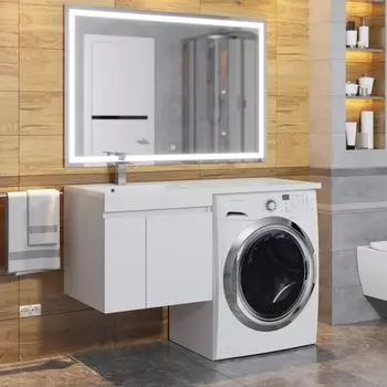 Мебель для ванной комнаты Uperwood Magenta 120 см белая матовая