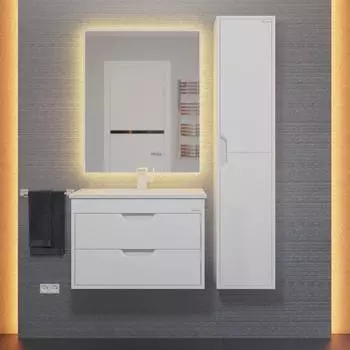 Мебель для ванной комнаты Uperwood Modul 62 см подвесная, белая матовая