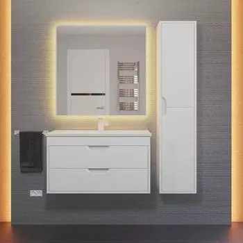 Мебель для ванной комнаты Uperwood Modul 77 см подвесная, белая матовая