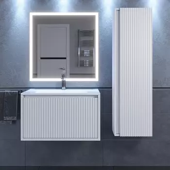 Мебель для ванной комнаты Uperwood Next Premium 70 см подвесная, 1 ящик, белая