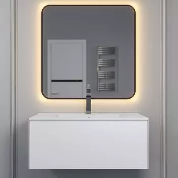 Мебель для ванной комнаты Uperwood Parma Premium 85 см подвесная, выдвижной ящик, белая