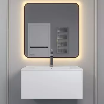 Мебель для ванной комнаты Uperwood Parma Premium 75 см подвесная, выдвижной ящик, белая