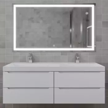 Мебель для ванной комнаты Uperwood Tanos 120 см подвесная с ящиками, белая