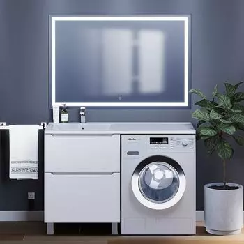 Мебель для ванной комнаты Uperwood Tanos 120 см напольная, белая