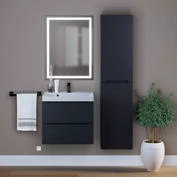 Мебель для ванной комнаты Uperwood Tanos 60 см подвесная, черная