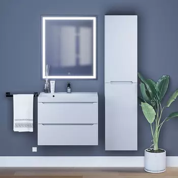 Мебель для ванной комнаты Uperwood Tanos 70 см подвесная, белая