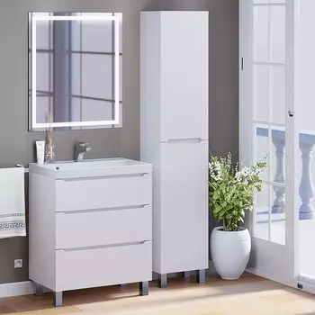 Мебель для ванной комнаты Uperwood Tanos 70 см белая напольный