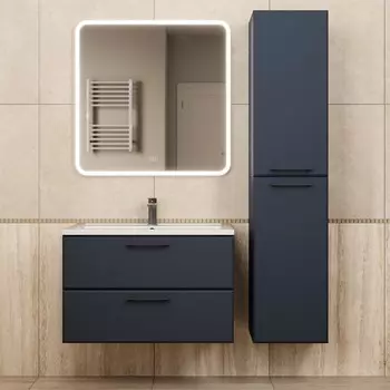 Мебель для ванной комнаты Uperwood Upd Foster New 80 см подвесная, черная