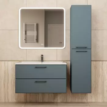 Мебель для ванной комнаты Uperwood Upd Foster New 90 см подвесная, серый графит