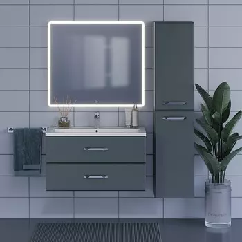 Мебель для ванной комнаты Uperwood Upd Foster 90 см подвесная, серая