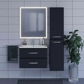 Мебель для ванной комнаты Uperwood Upd Foster 70 см подвесная, черная