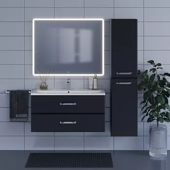 Мебель для ванной комнаты Uperwood Upd Foster 100 см подвесная, черная