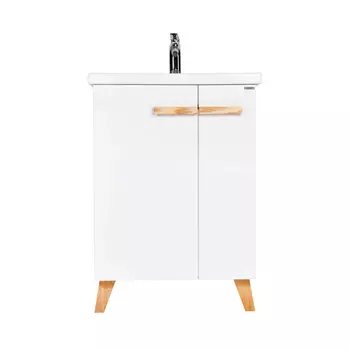 Мебель для ванной комнаты Viant Мюнхен 70 см напольная, белая