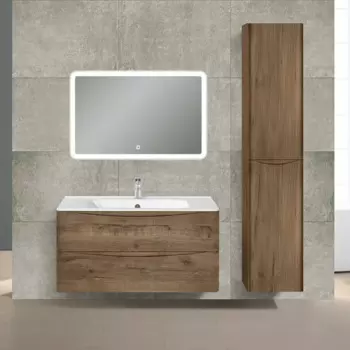 Мебель для ванной комнаты Vincea Paola 100 см V.Oak (винтажный дуб) подвесная 2 ящика