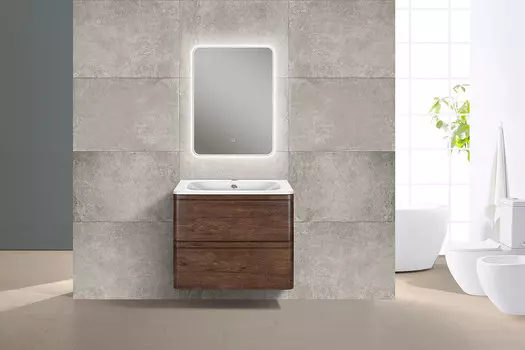 Мебель для ванной комнаты Vincea Vico 60 см R.Wood (темное дерево) подвесная 2 ящика