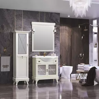 Мебель для ванной Opadiris Борджи 85 см слоновая кость