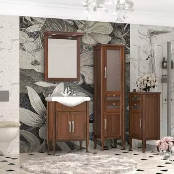 Мебель для ванной Opadiris Мираж 65 см напольная, светлый орех