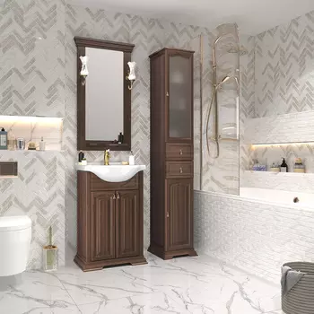 Мебель для ванной Opadiris Риспекто 55 см орех антикварный