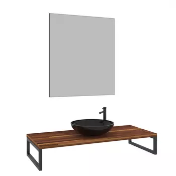 Мебель для ванной ORKA Kestel 120 см подвесная, орех