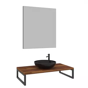 Мебель для ванной ORKA Kestel 95 см подвесная, орех