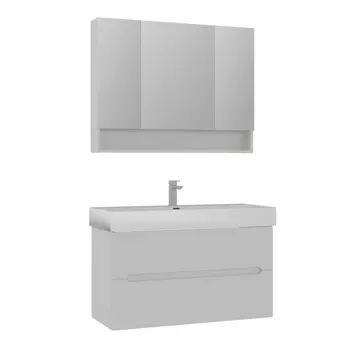 Мебель для ванной ORKA Malta 100 см 2 ящика, подвесная, кашемировый матовый