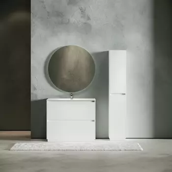 Тумба с раковиной Sancos Libra Floor LB100FW 100 см напольная, 2 ящика, белая