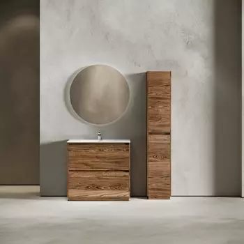 Тумба с раковиной Sancos Libra Floor LB90FECH 90 см напольная, 2 ящика, дуб чарльстон