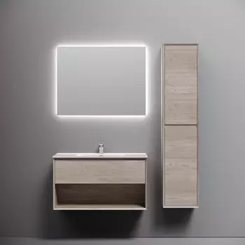 Тумба с раковиной Sancos Marmi 1.0 MR1.090EG 90 см дуб галифакс натуральный