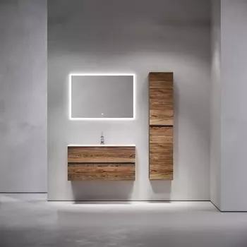 Тумба с раковиной Sancos Urban UR100ECH 100 см подвесная, 2 ящика, дуб чарльстон