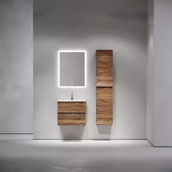 Тумба с раковиной Sancos Urban UR60ECH 60 см подвесная, 2 ящика, дуб чарльстон