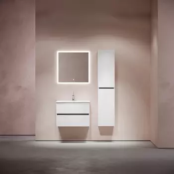 Тумба с раковиной Sancos Urban UR70W 70 см подвесная, 2 ящика, белая