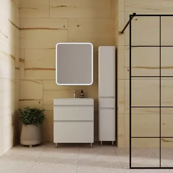 Мебель для ванной Style Line Атлантика 70 см Люкс напольная, 2 ящика, антискрейч