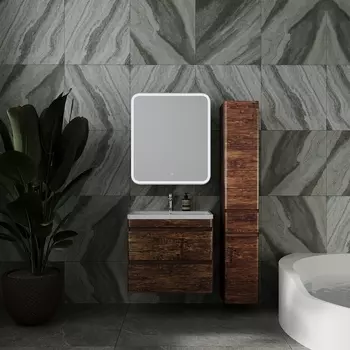 Мебель для ванной Style Line Атлантика 70 см Люкс подвесная, 2 ящика, старое дерево