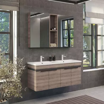 Мебель для ванных комнат Comforty Дуэт 125 дуб натуральный