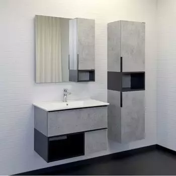 Мебель для ванных комнат Comforty Франкфурт 75 бетон светлый