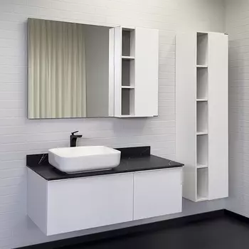 Мебель для ванных комнат Comforty Милан 120 белый глянец