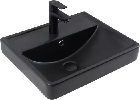 Мебельная раковина Aquanet Ирис 51 см 00329246 черная матовая